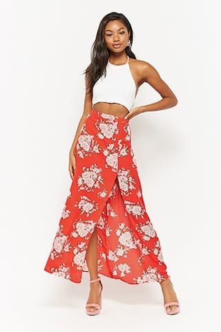 Floral Maxi Skirt | Forever 21 (US)