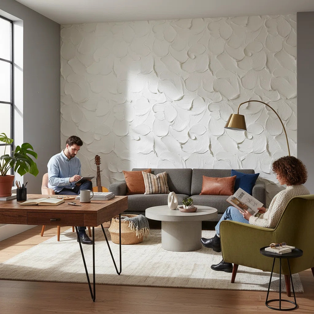 Abstract Wallpaper Texture Removable Ivory Wall Double Roll | Wayfair North America