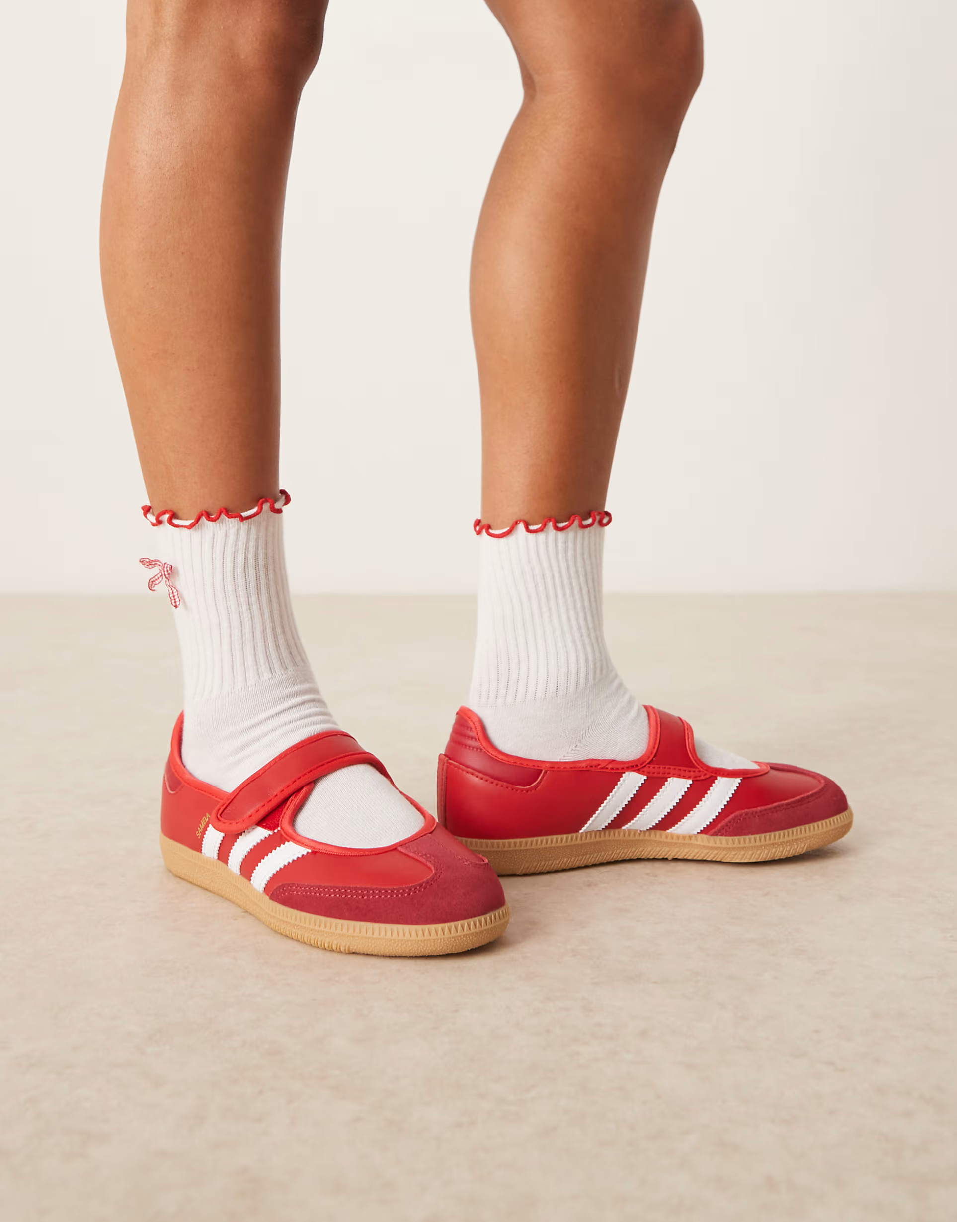 adidas Originals Samba mary janes in red | ASOS (Global)