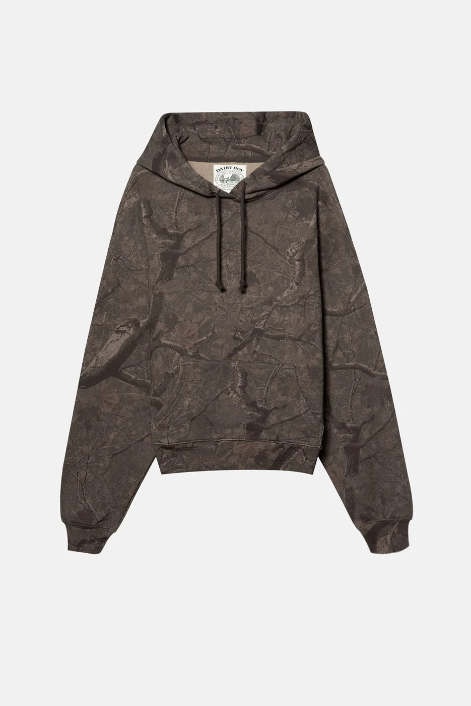 River Camo Hoodie - Orange | Dairy Boy