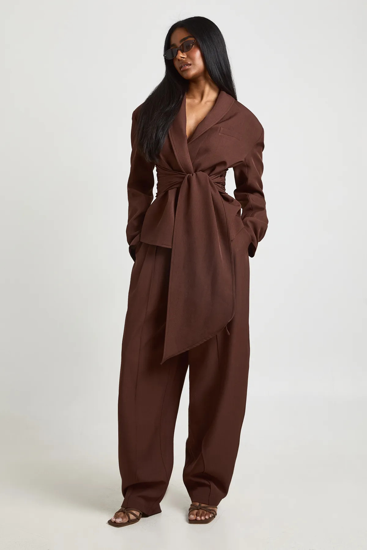 Jackets & Coats | Obi Tie Waist Blazer | boohoo | boohoo (US & Canada)