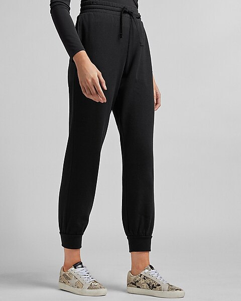 High Waisted Fleece Jogger Pant | Express
