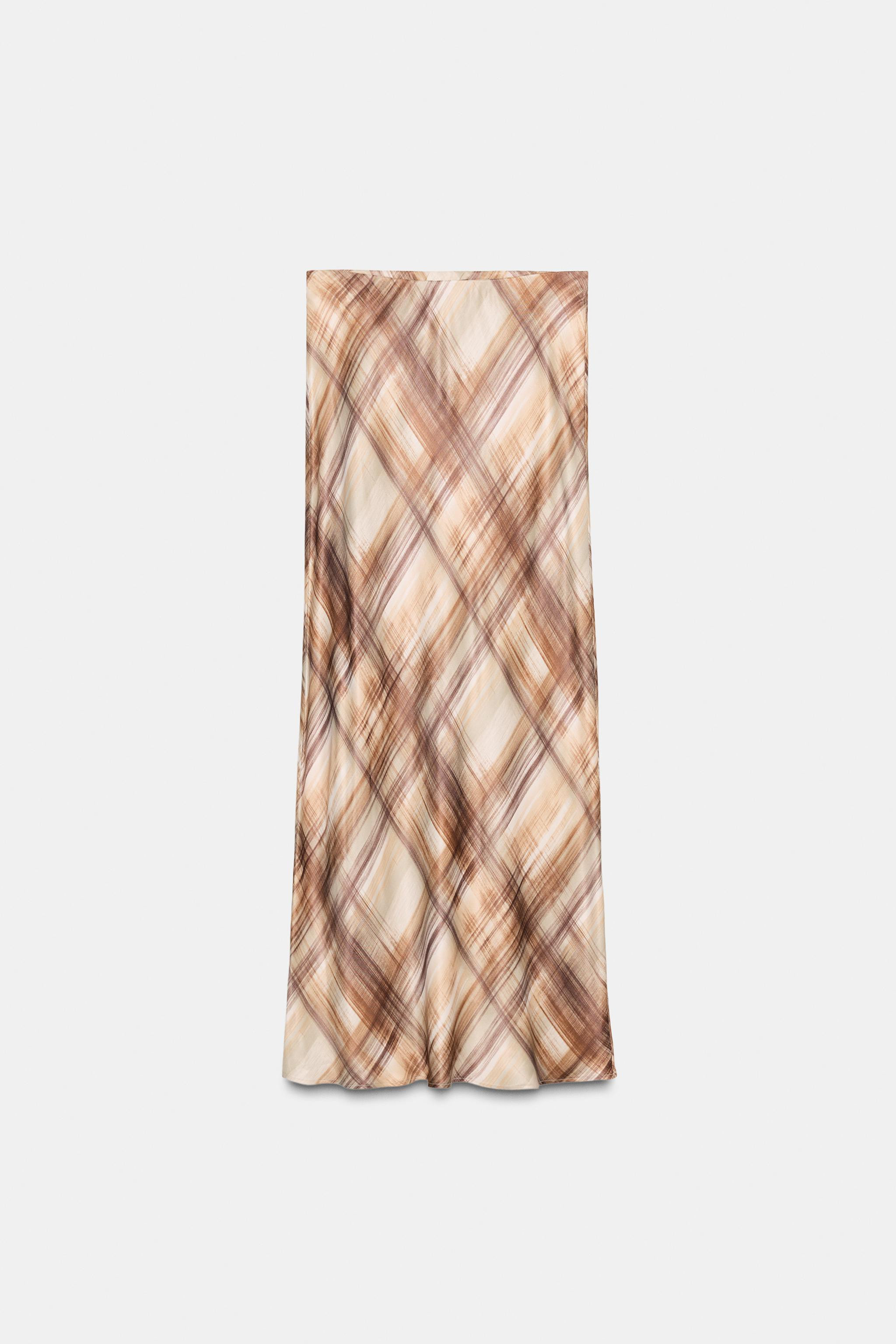 SATIN MIDI SKIRT | Zara US