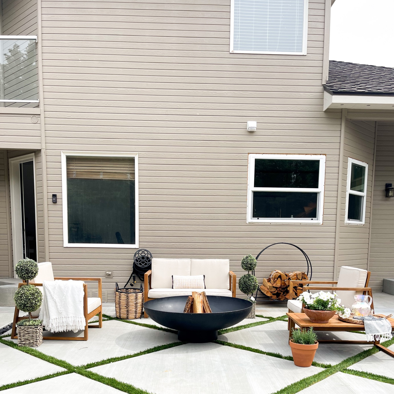 My firepit is back in stock! The perfect addition to your outdoor space, can use it year round ! Oversized round black firepit

#LTKhome #LTKSeasonal