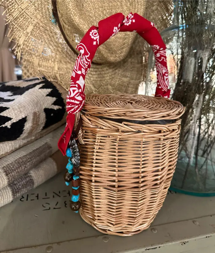 Wicker Concho Small Handbag | Nordstrom