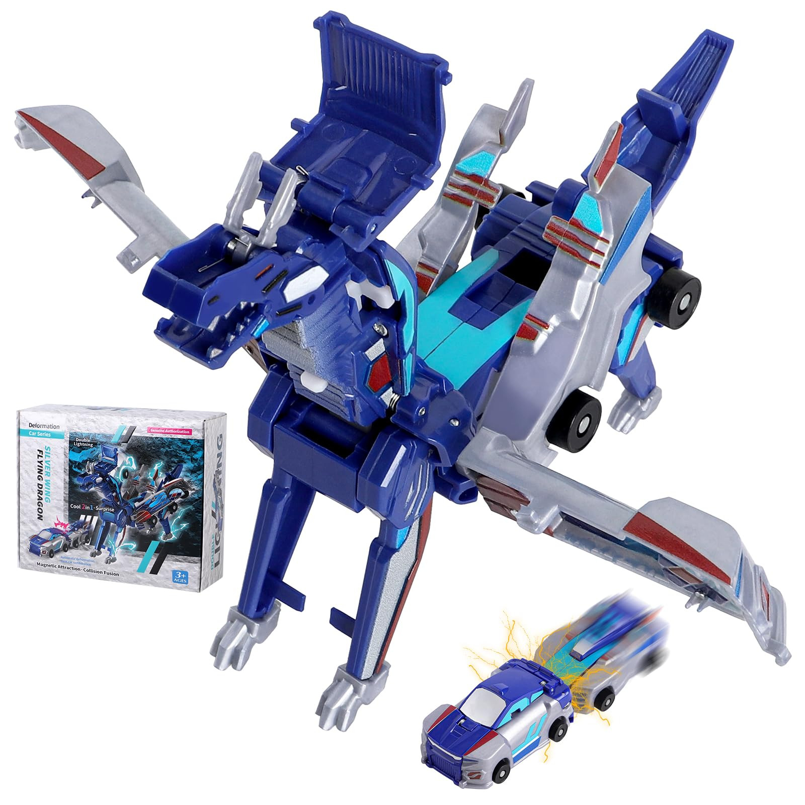 Car Toy transformable Unicorn, Sports car Collision Magic Unicorn, Children's transformable car R... | Amazon (US)