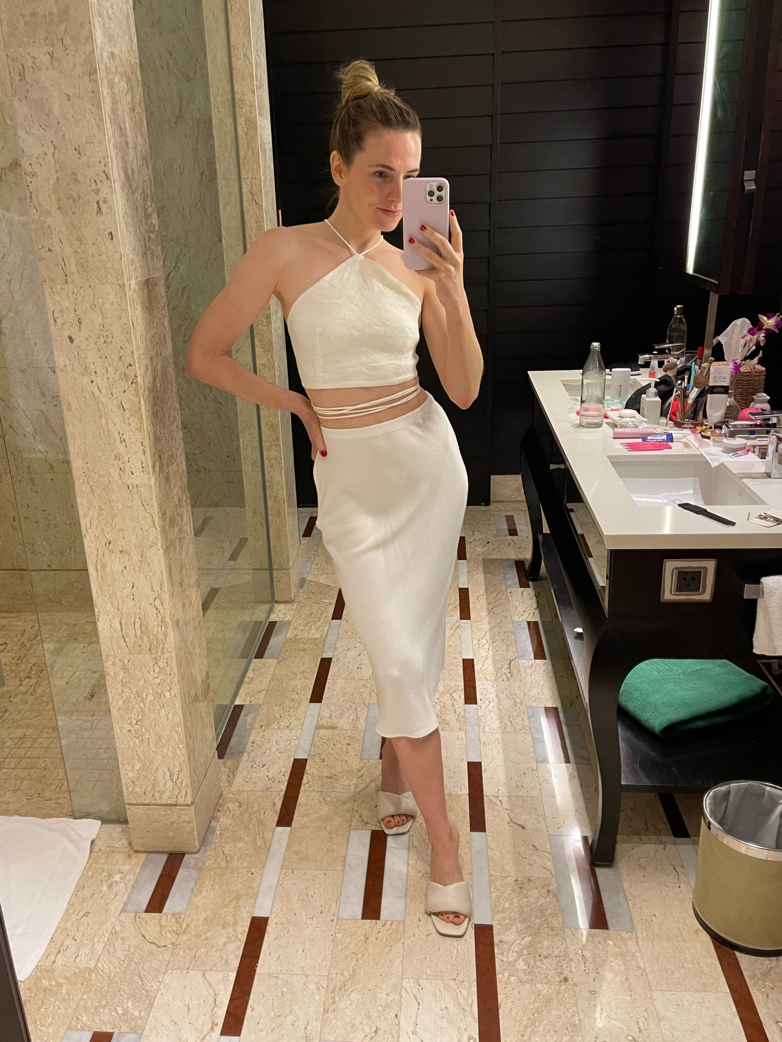 a quick, easy dinner look. I’ve had the satin skirt for years and have found so many ways to wear it! I got it at Zara, but found some similar options 🤍🐚

#LTKfindsunder100 #LTKtravel #LTKstyletip