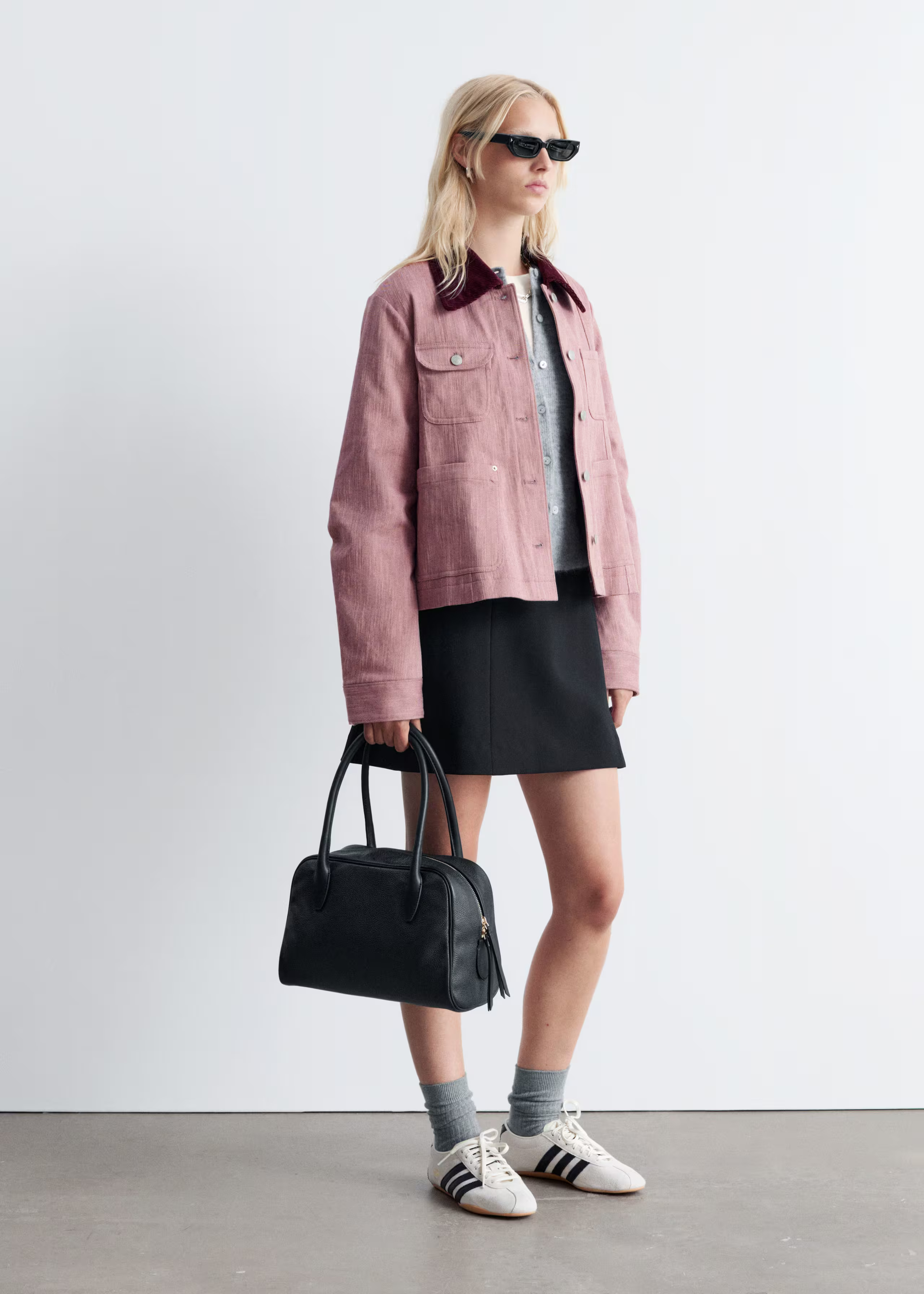 Contrast-Collar A-line Jacket | & Other Stories UK