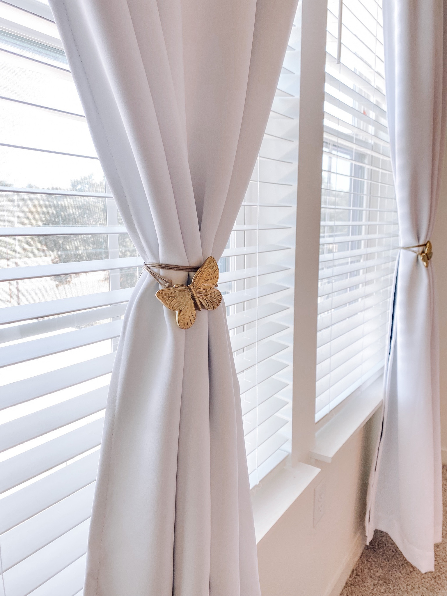 The most perfect & inexpensive butterfly curtain ties! Magnetic & adds the cutest little detail to any room! ✨ 

#LTKstyletip #LTKunder50 #LTKhome