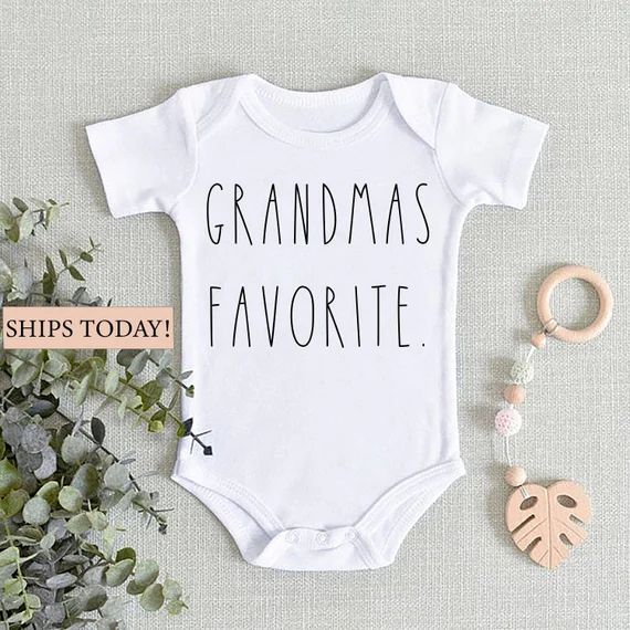 Grandma's Favorite Baby Onesie, Cute Baby Onesie, Baby Bodysuit, Baby Shower Gift, Baby Gifts, Ba... | Etsy (US)