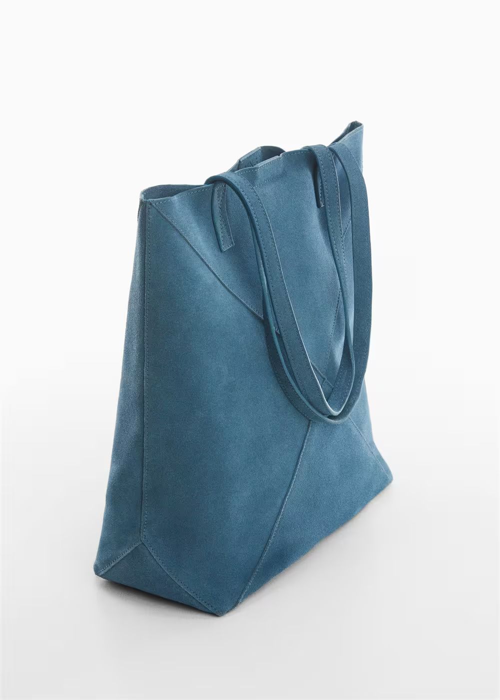 Leather shopper bag -  Women | Mango United Kingdom | MANGO (UK)
