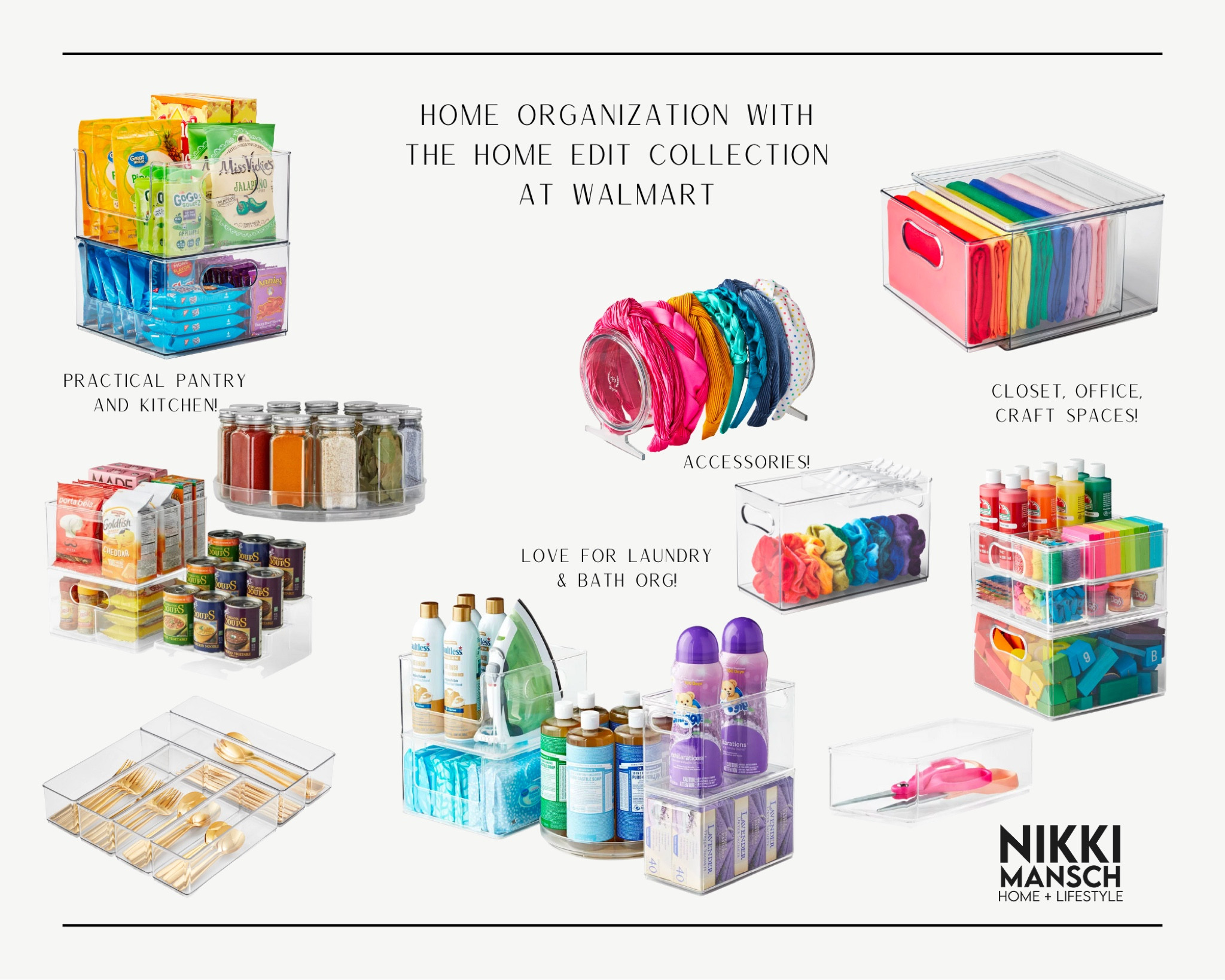 Practical pieces for home organization and storage! I love that you can mix and match these to really work for your space! #organization #pantry #closet #homeorganization 

#LTKstyletip #LTKhome #LTKunder50