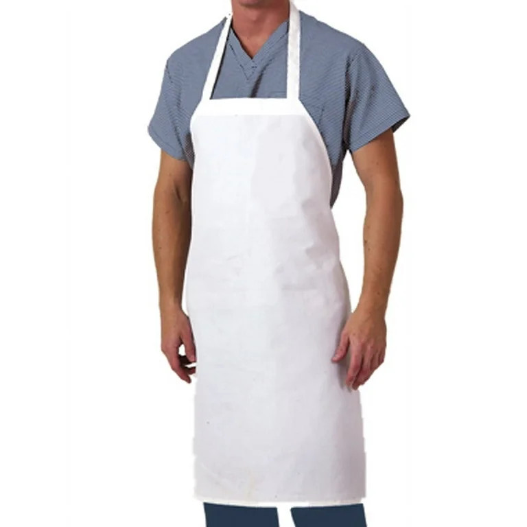 (2 pack) Aunt Martha's Brand 100 Percent Cotton White Bib Apron Size 28" x 35" Heavy Duty Weight | Walmart (US)