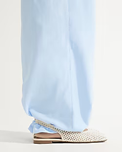 Cream Crochet Slingback Ballet Pumps | River Island UK & IE