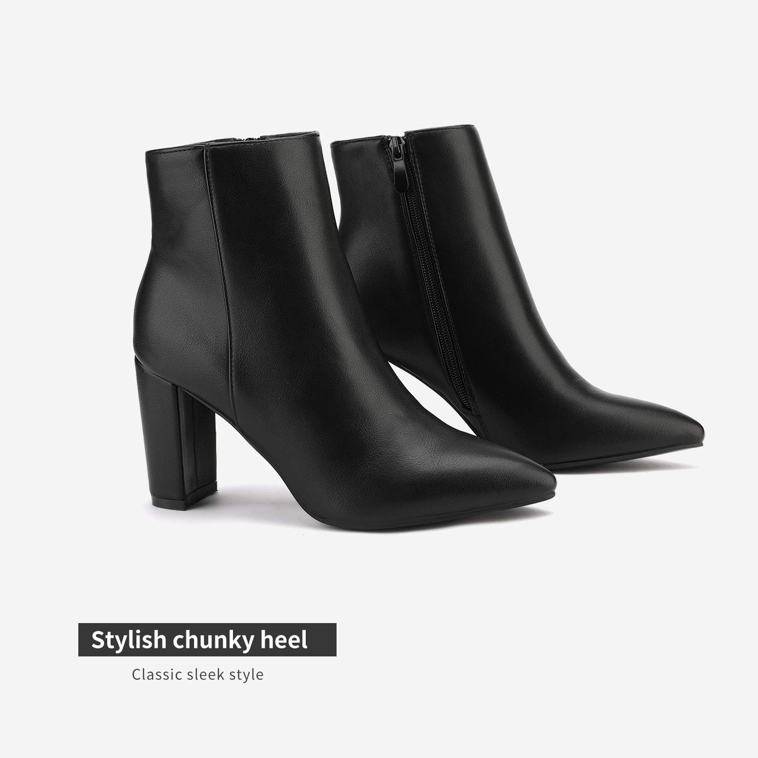 DREAM PAIRS Women's Chunky High Heel Ankle Booties | Amazon (US)