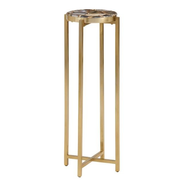 Natural Quartz Lilian Drink Table | World Market