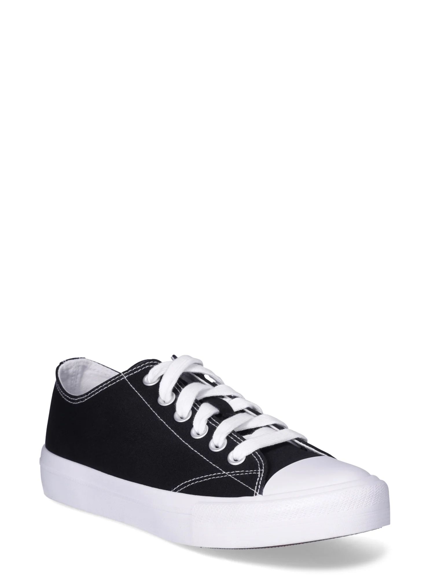 No Boundaries Womens Classic Lace Up Casual Sneakers, Wide Width Available | Walmart (US)