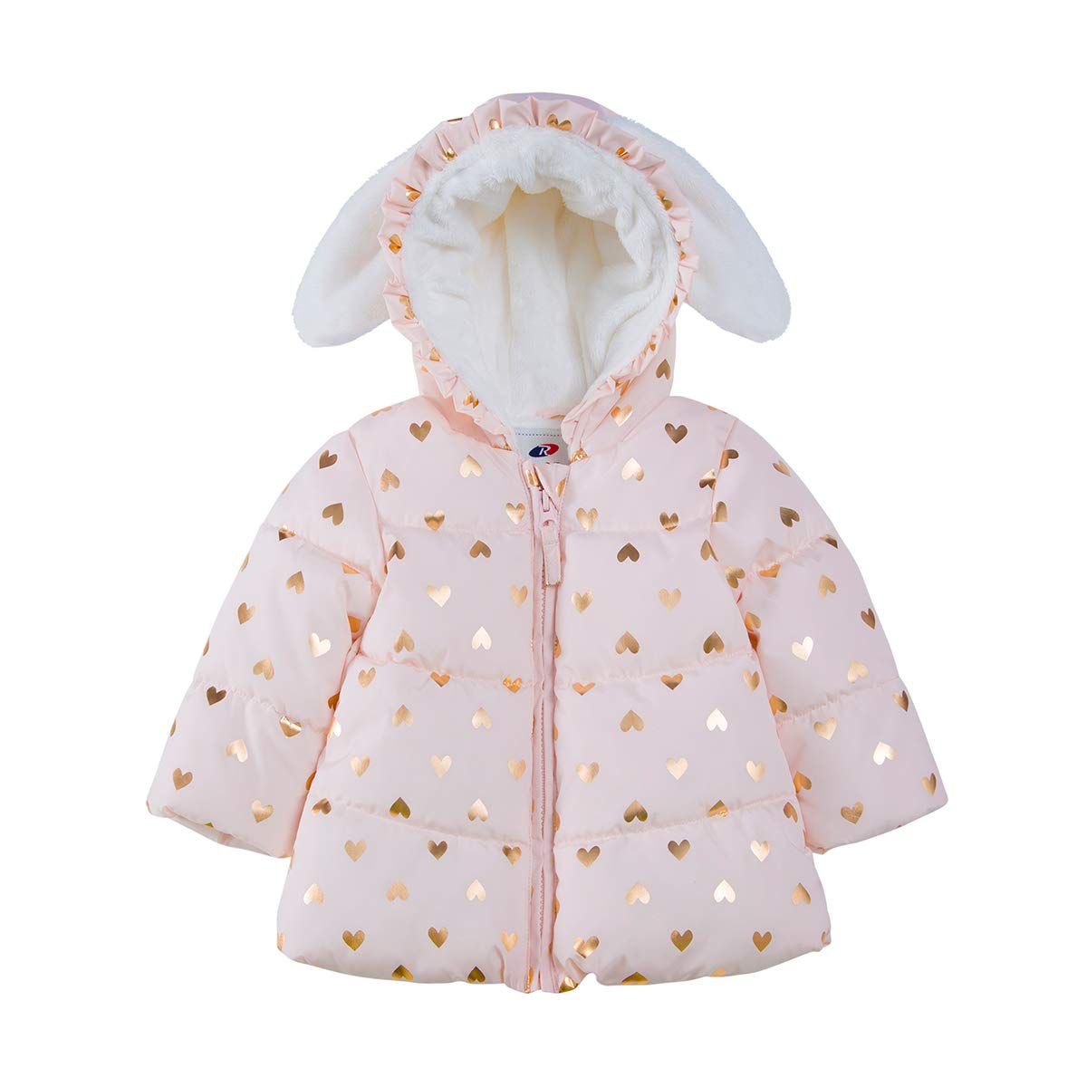 Rokka&Rolla Baby Girls' Water-Resistant Soft Mini Fur Lined Puffer Jacket Coat for Newborn Infant To | Amazon (US)