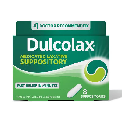 Dulcolax Gentle and Predictable Fast Relief Laxative Suppositories - 8ct | Target