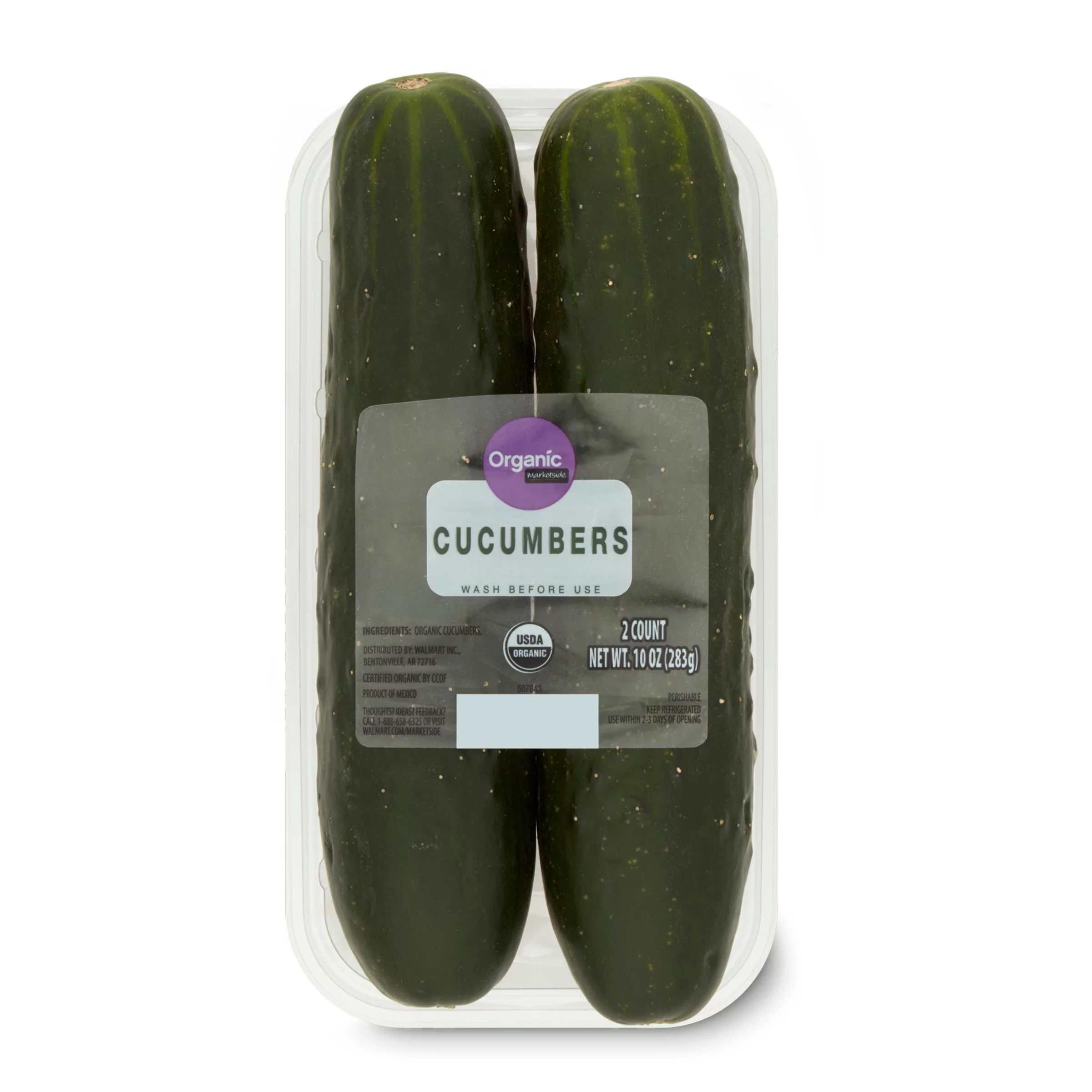 Organic Cucumber, 2 Each - Walmart.com | Walmart (US)