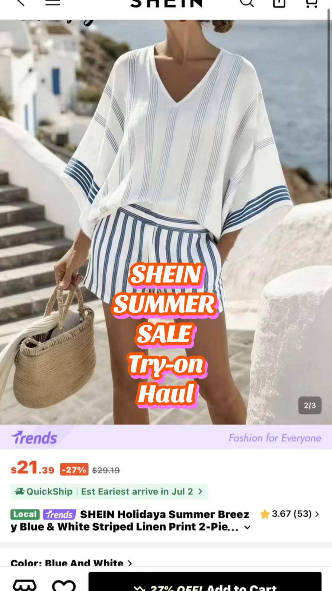 The heat is hitting, but these prices are hitting lower. 🔥 Dropping my ultimate SHEIN Summer Sale try-on haul because these outfits deserve a vacation. From perfect sundresses to matchy sets, I found it all. 🛍️👇
How to shop my look:
📲 Download the SHEIN app
🔍 Search code: [HW9TT]
💸 Use my personal coupon code [SUbrandilufromga900] at checkout for up to 90% OFF!
#SHEINSummerSale #SHEINsaveinstyle #sheinpartner #sheinhaul #summeroutfits #tryonhaul  @sheinofficial @shein_us

#LTKootd #LTKSeasonal #LTKmomlife