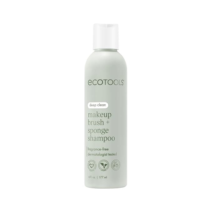 EcoTools Cleanser Shampoo for Makeup Brush/Sponge/Puffs, Remove Makeup & Impurities, Fragrance-Fr... | Amazon (US)