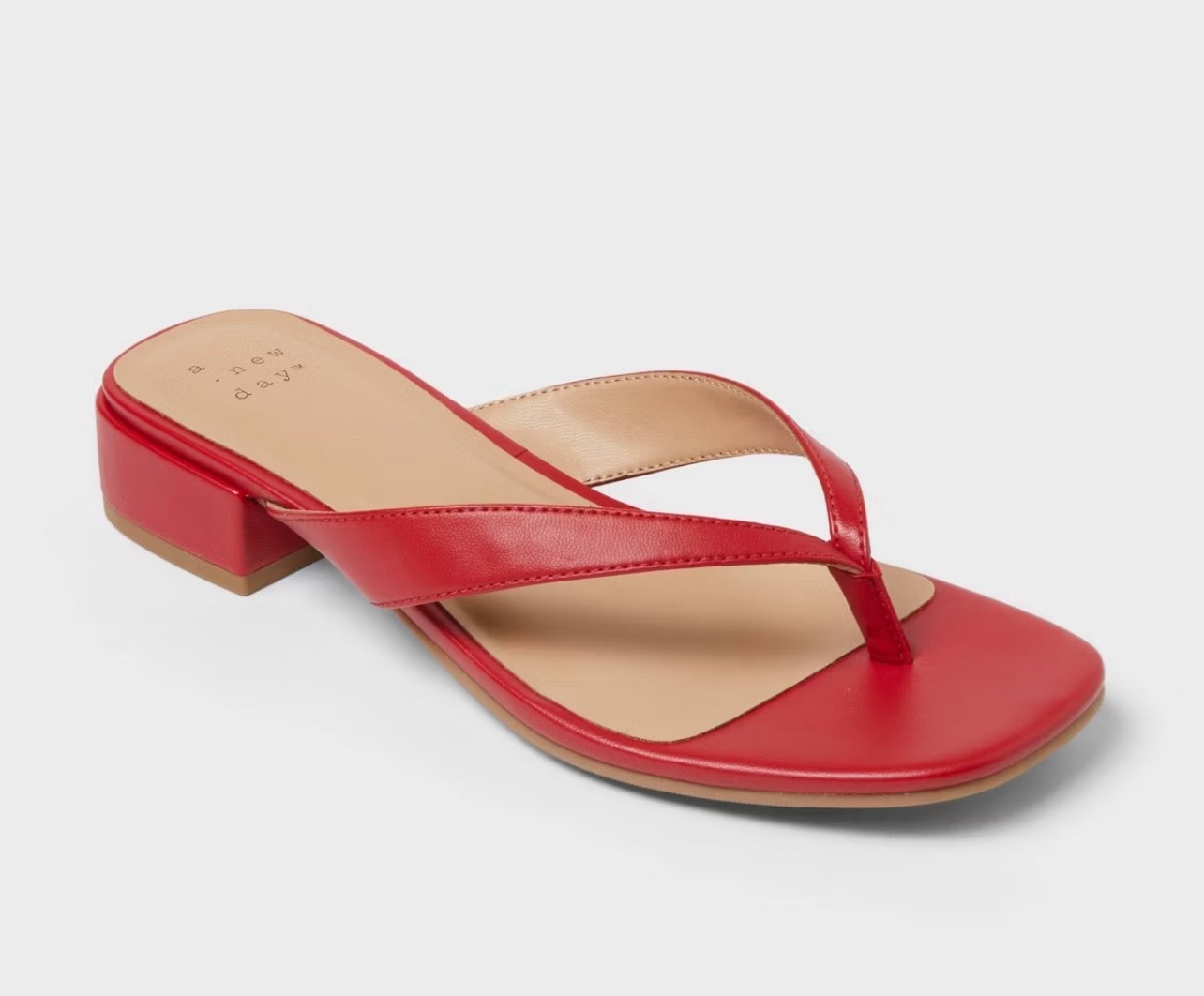 Women's Berkely Square Toe Thong Heels - A New Day. Also comes in black