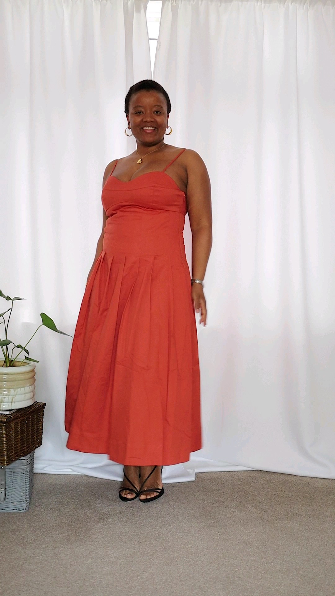 Strappy dresses from River Island both in size 14 and true to size. They offer great support on the bust making a bra optional. Shoes in size 8. Great summer outfits Raffia bag and black sandal from Reiss.Summer outfit inspiration  ##summeroutfit 

#LTKsummer #LTKuk #LTKstyletip