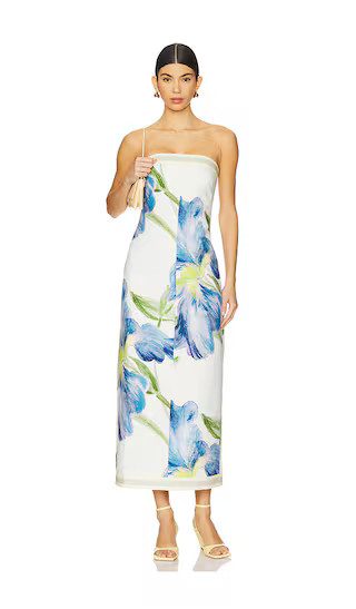 Tess Midi Dress in Iris Bouquet | Revolve Clothing (Global)