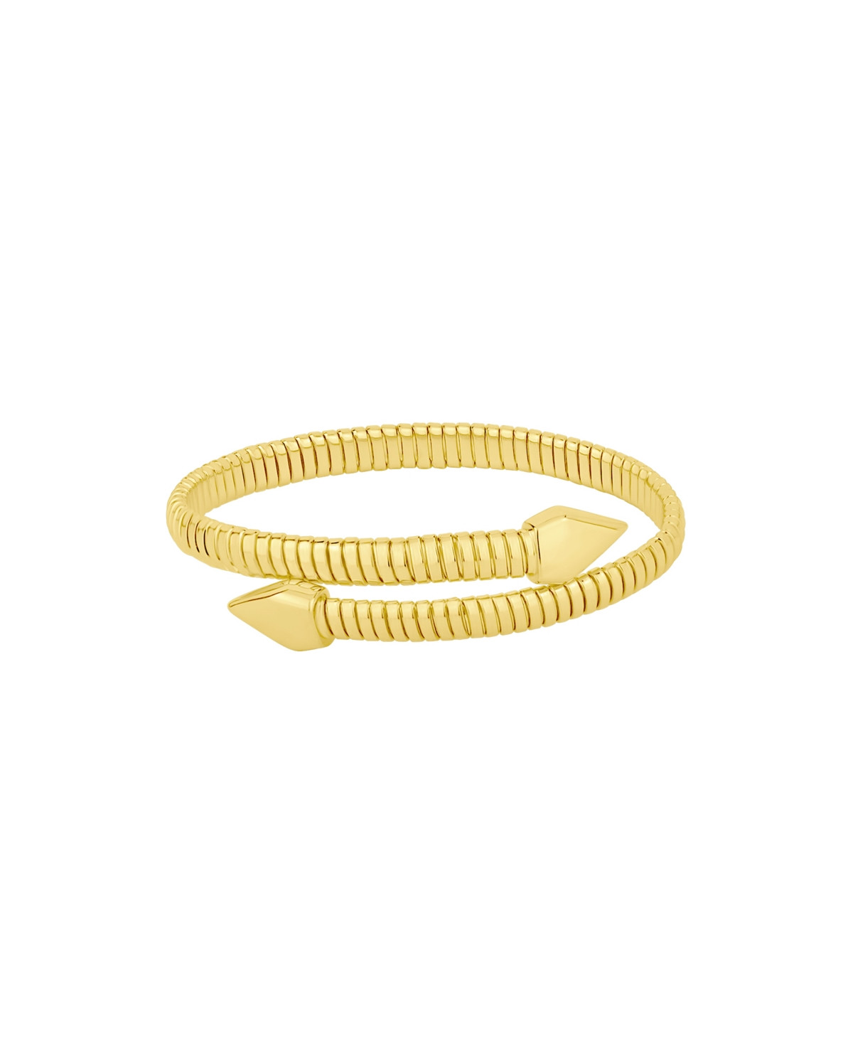 And Now This Cubic Zirconia Flexible Stretch Bypass Bracelet - Gold | Macy's