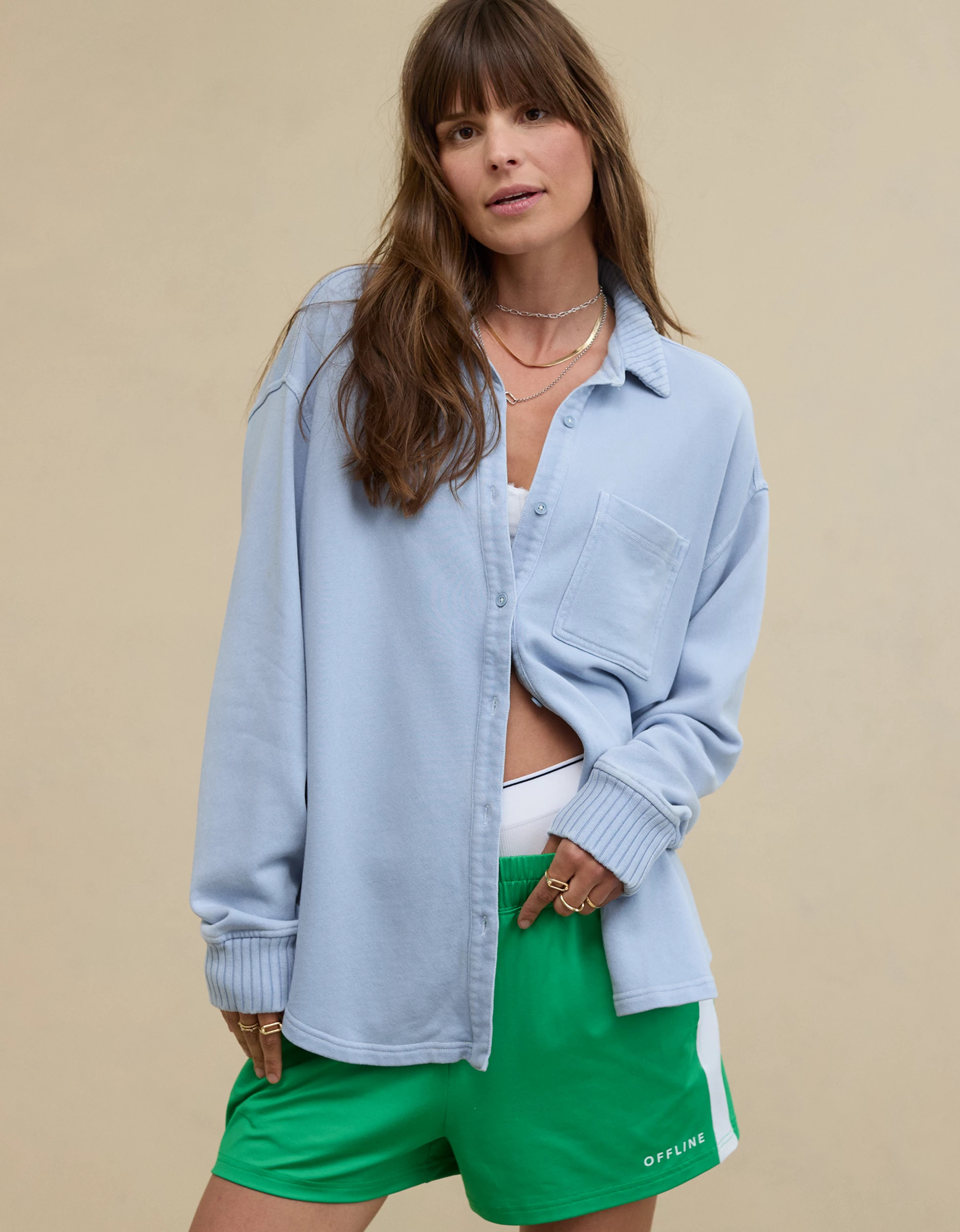 Aerie LumberJane Fleece Shirt | Aerie