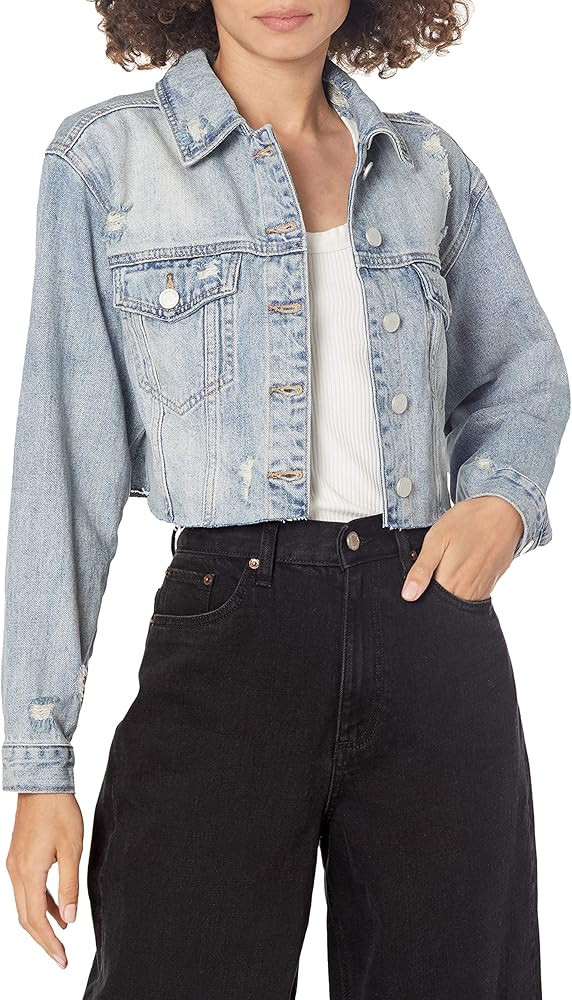 [BLANKNYC] womens Luxury Clothing Denim Trucker Jacket | Amazon (US)