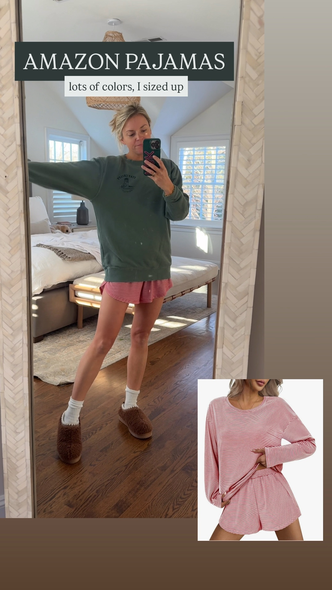 Amazon pajamas under $25! I sized up to the medium and so glad I did, I find that the medium fits more like a typical small. Lots of colors! 

#LTKFindsUnder100 #LTKmomlife #LTKFindsUnder50