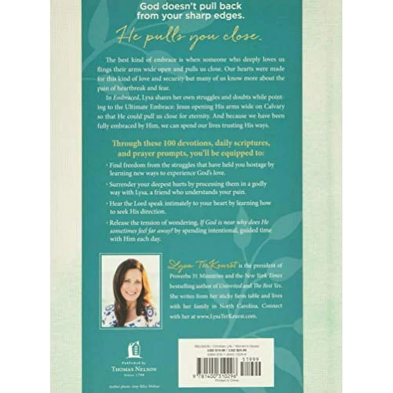 Embraced: 100 Devotions to Know God Is Holding You Close - Walmart.com | Walmart (US)