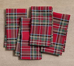 Stewart Plaid Cotton Napkins - Set of 4 | Pottery Barn (US)