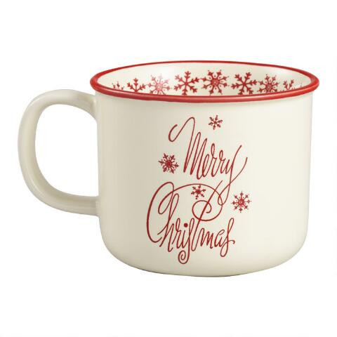 Retro Santa Merry Christmas Mugs Set of 4 | World Market
