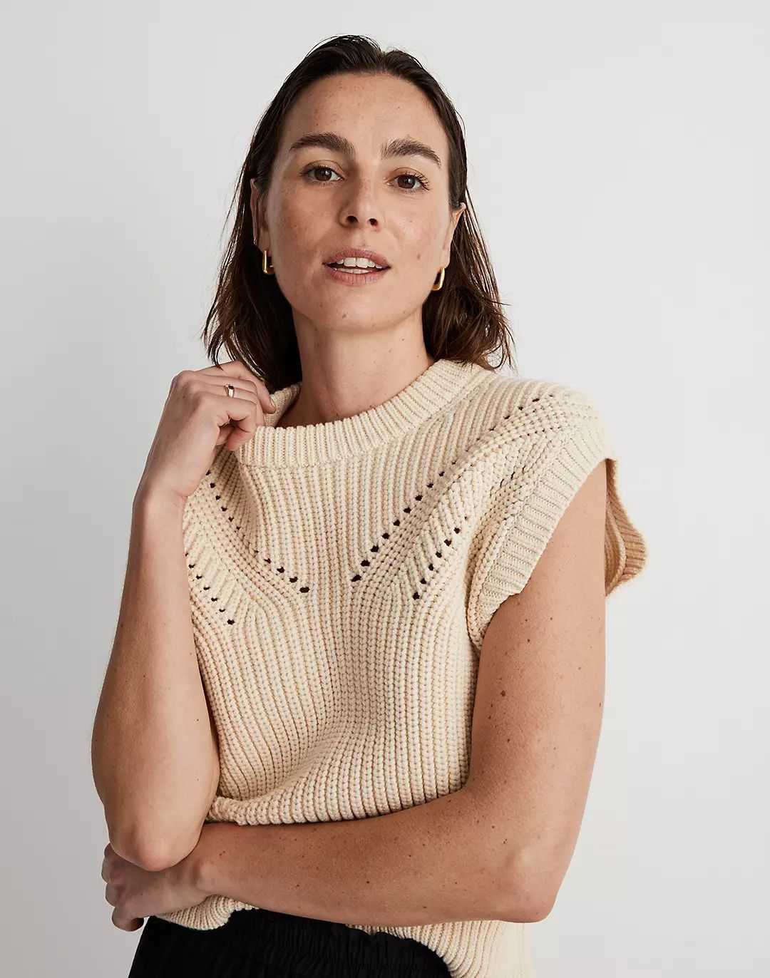 Mariella Pointelle Sweater Tee | Madewell