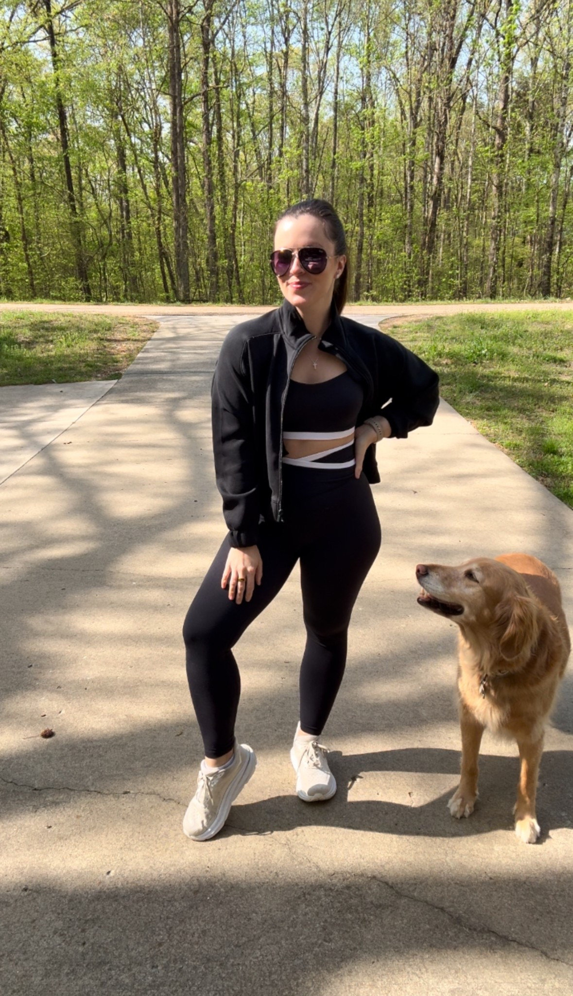 My favorite active set purchased this year hands-down. Especially for the price - and it’s all on sale now too! One of my best target finds of the year, and comes in multiple colors 

Small in top, bottom & the jacket 

Meredith Blake vibes, black-and-white active set, leggings, target matching workout set

#LTKPetite #LTKFindsUnder50 #LTKSeasonal