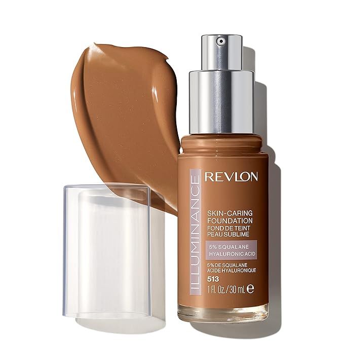 Revlon Illuminance Skin-Caring Liquid Foundation, Hyaluronic Acid, Hydrating and Nourishing Formu... | Amazon (US)