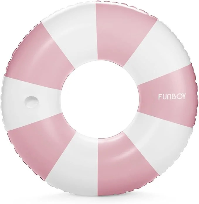FUNBOY Giant Vintage Stripe Inflatable Tube Pool Float with Cup Holder 48 Large Pool Float for Ad... | Walmart (US)