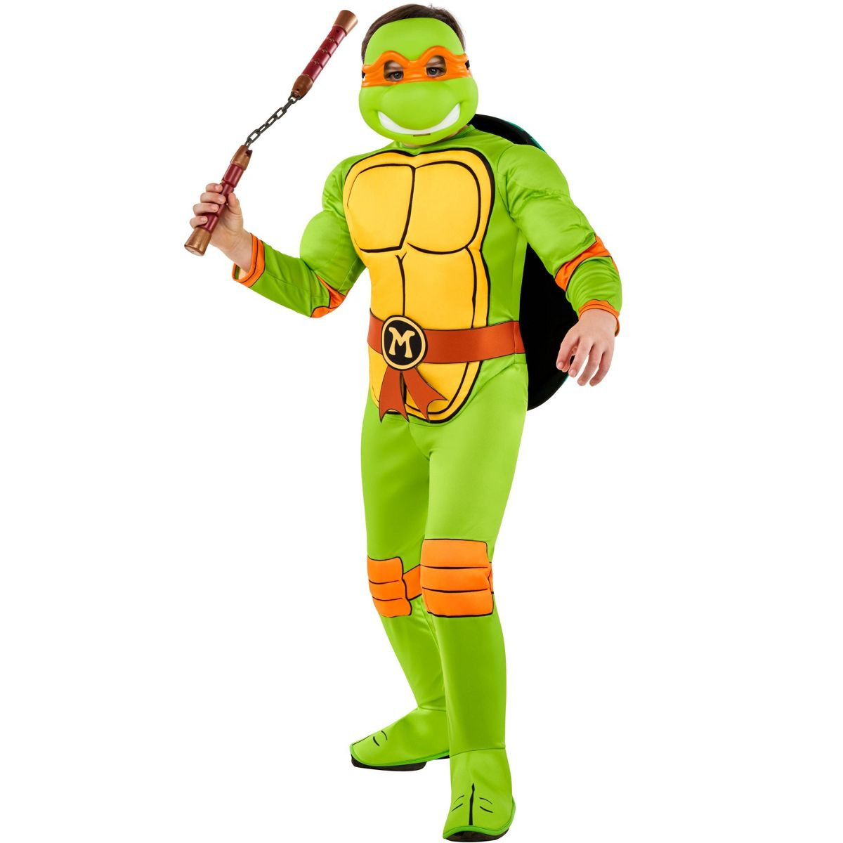 Kids' Teenage Mutant Ninja Turtles Michelangelo Halloween Costume Jumpsuit with Mask | Target