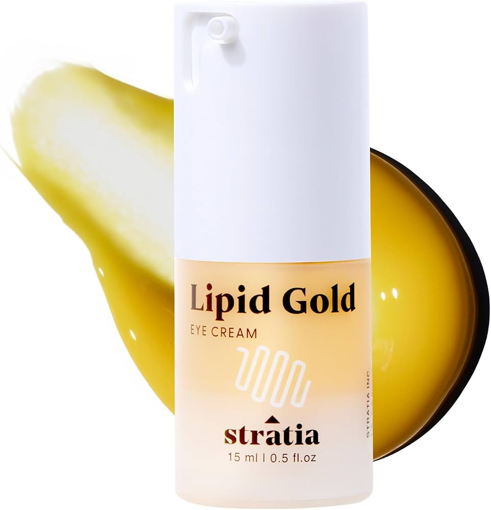Stratia Lipid Gold Eye Cream Moisturizer & Anti-Aging Skin Care for Dark Circles, Fine Lines, Wri... | Amazon (US)