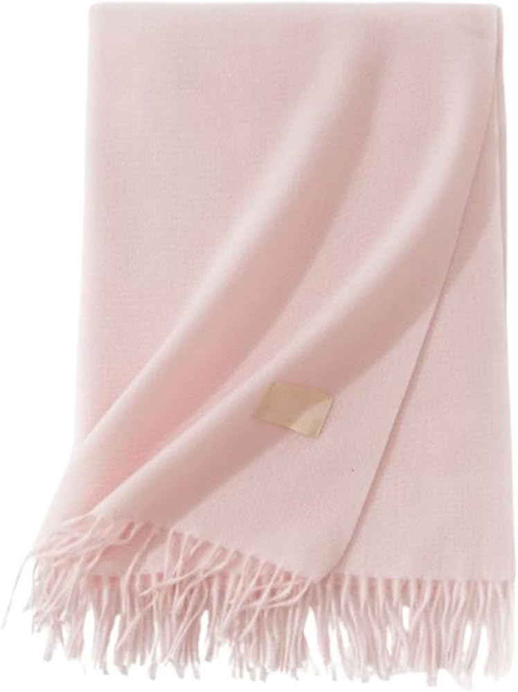 Women's Soft Cashmere Shawl - Solid Colour Warm Neck Wrap Scarf | Amazon (US)