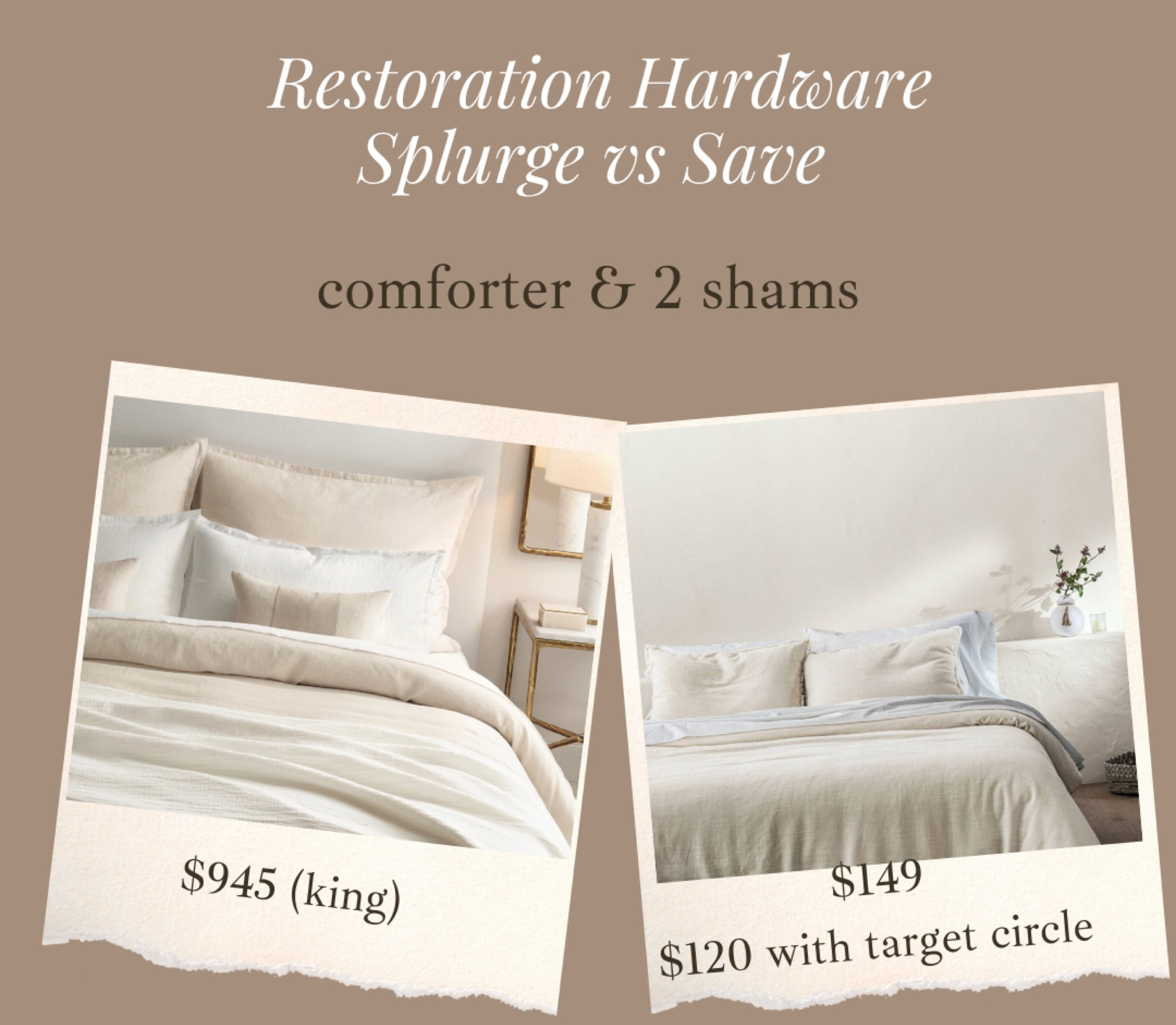 Here is a highly rated restoration hardware inspired comforter set! Comes with two shams! Currently on sale for 20% off for anyone with a free target circle account!!! #comforter #comfortersets #comforterset #beddingsets #beddingdecor #beddingsheet #neutralbedroom #neutralbedroomdecor #neutralhomedecor #neutralhome #cozybedroom #cozybedroomdecor #cozybedroomideas #cloudbed #cloudbedding #restorationhardware #restorationhardwareinspired
