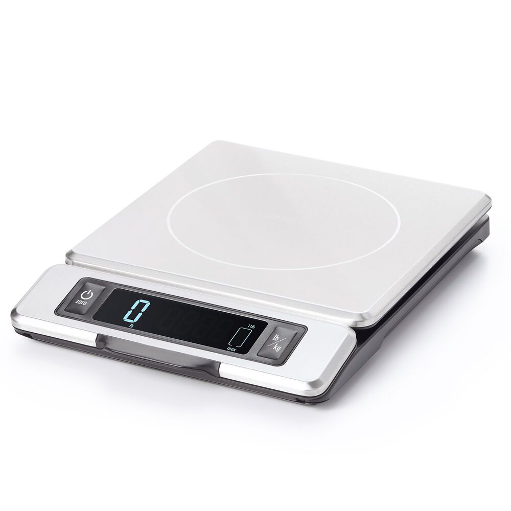 OXO 11-lb. Stainless Steel Scale with Pull-Out Display | Sur La Table