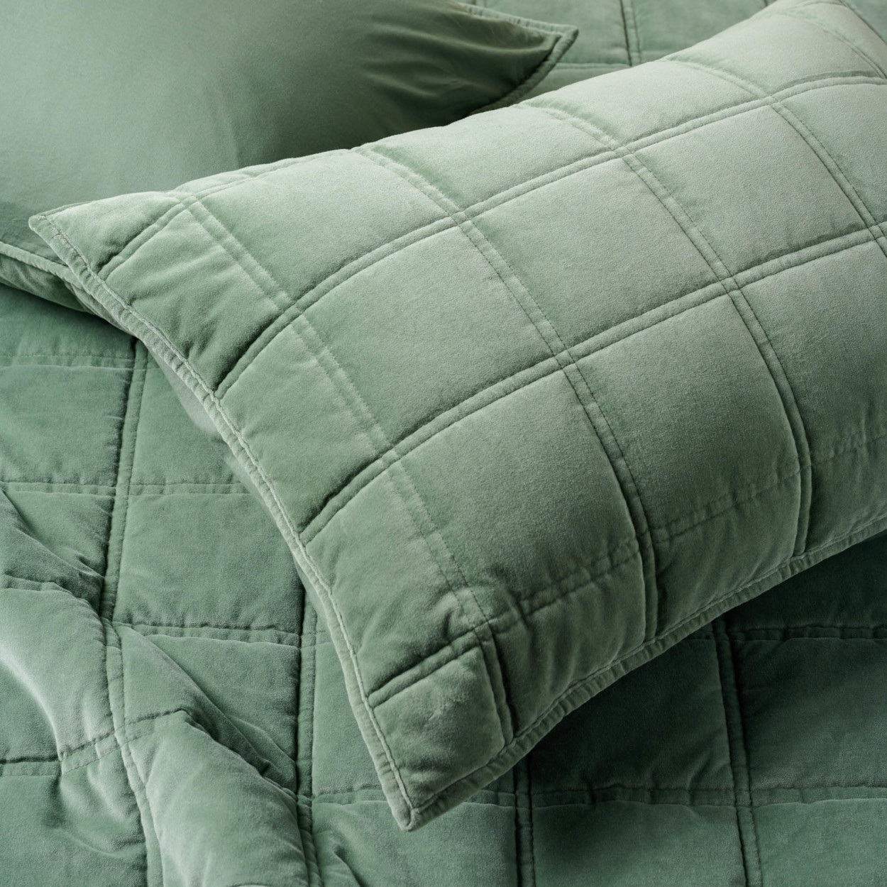 Weekend Velvet Sham - Dusty Green | Magnolia