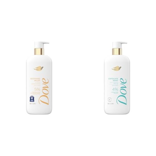 Dove Body Wash Bundle with Soothing 5% Serum 18.5oz and Exfoliating 4% Serum 18.5oz | Amazon (US)