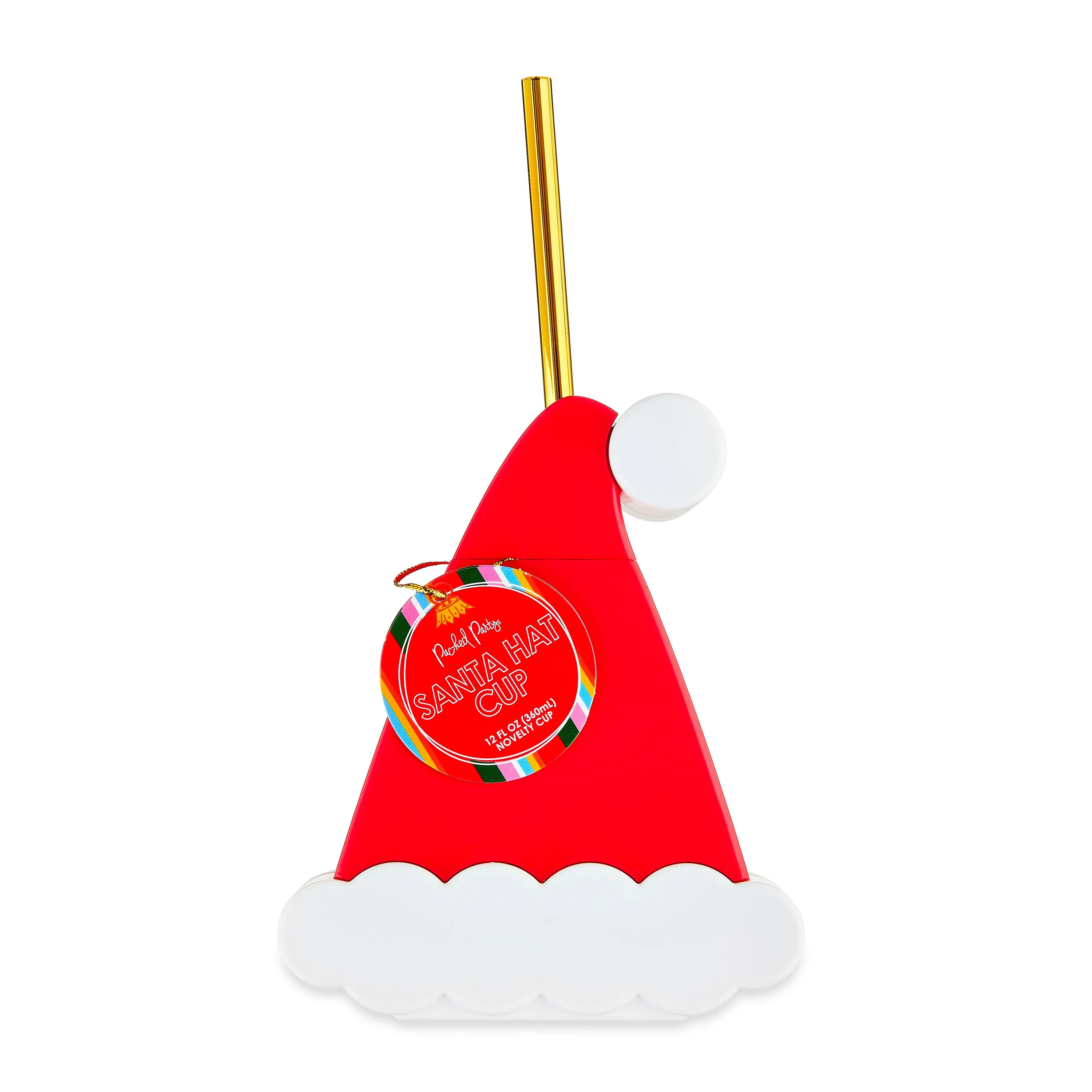 Packed Party 12OZ Santa Hat Shaped Drink Cup, BPA Free Plastic,  Red | Walmart (US)