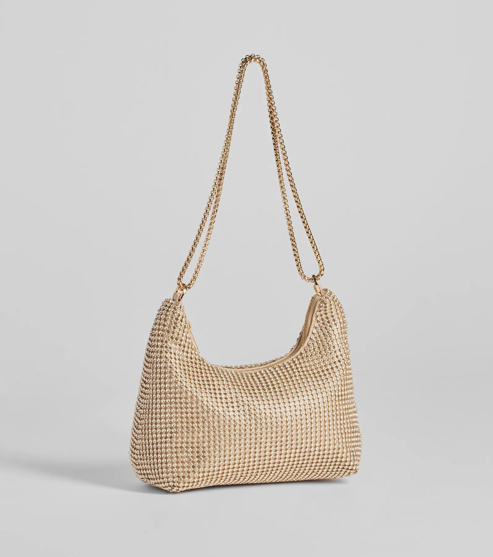 Glamour Girlie Rhinestone Mesh Shoulder Bag | Windsor Stores
