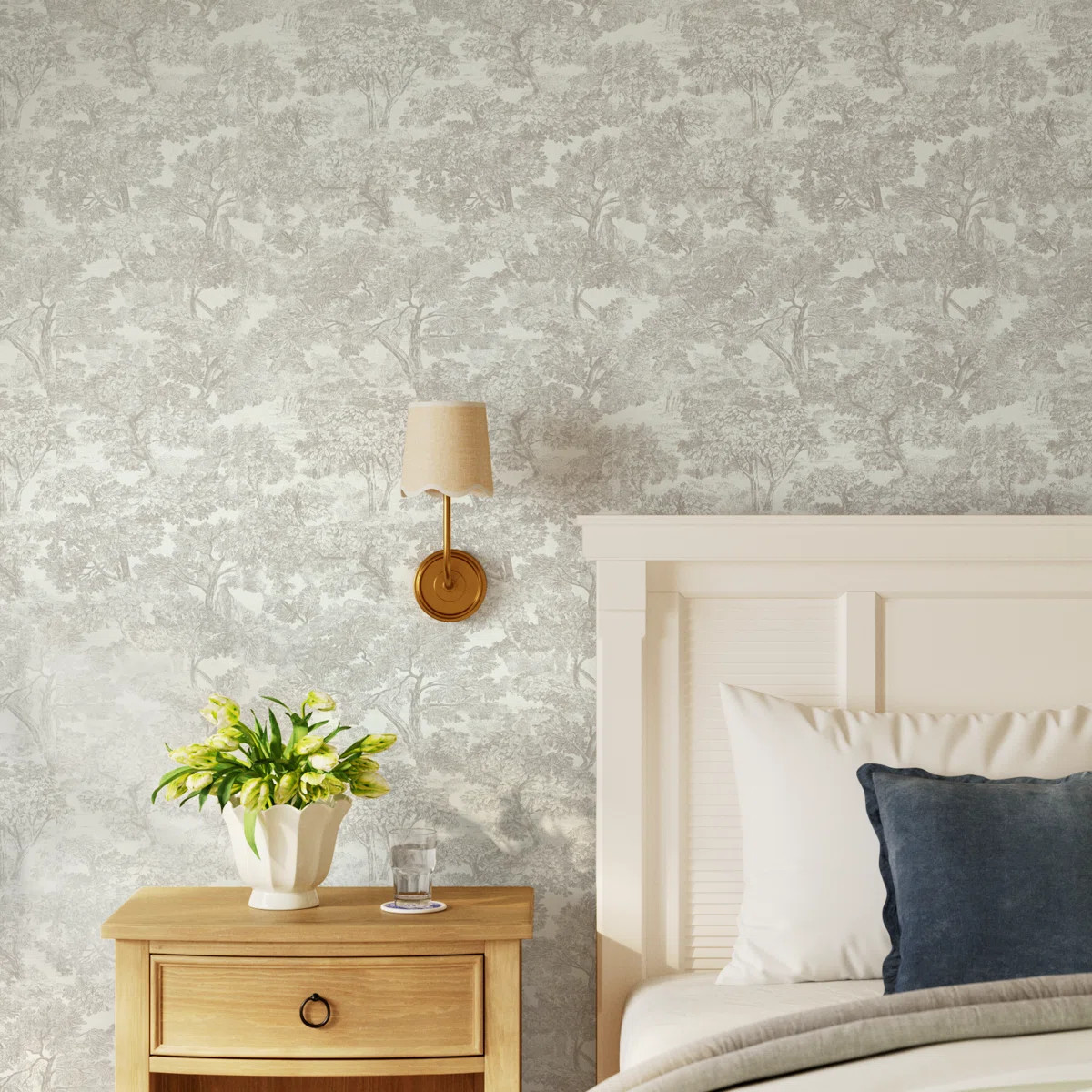 Birch Lane™ Otera Toile 33' x 20.5" Wallpaper Roll & Reviews | Wayfair | Wayfair North America